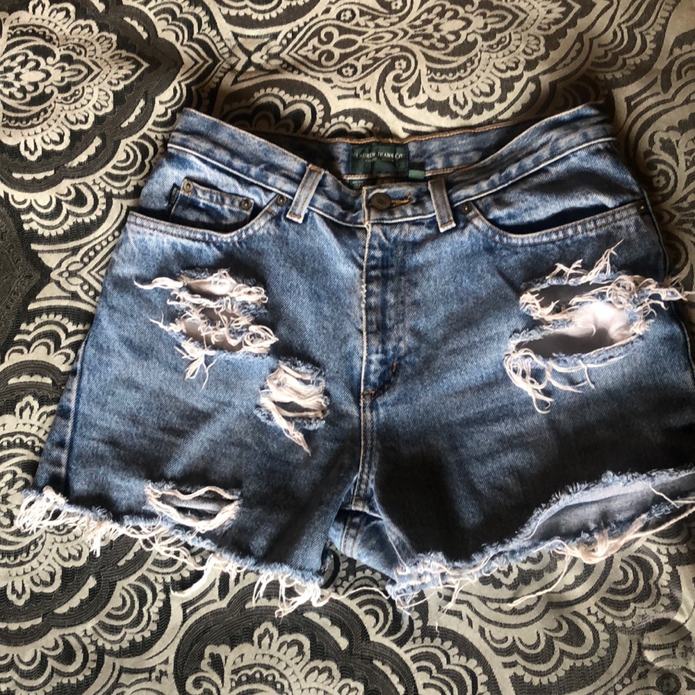Ralph Lauren ripped shorts